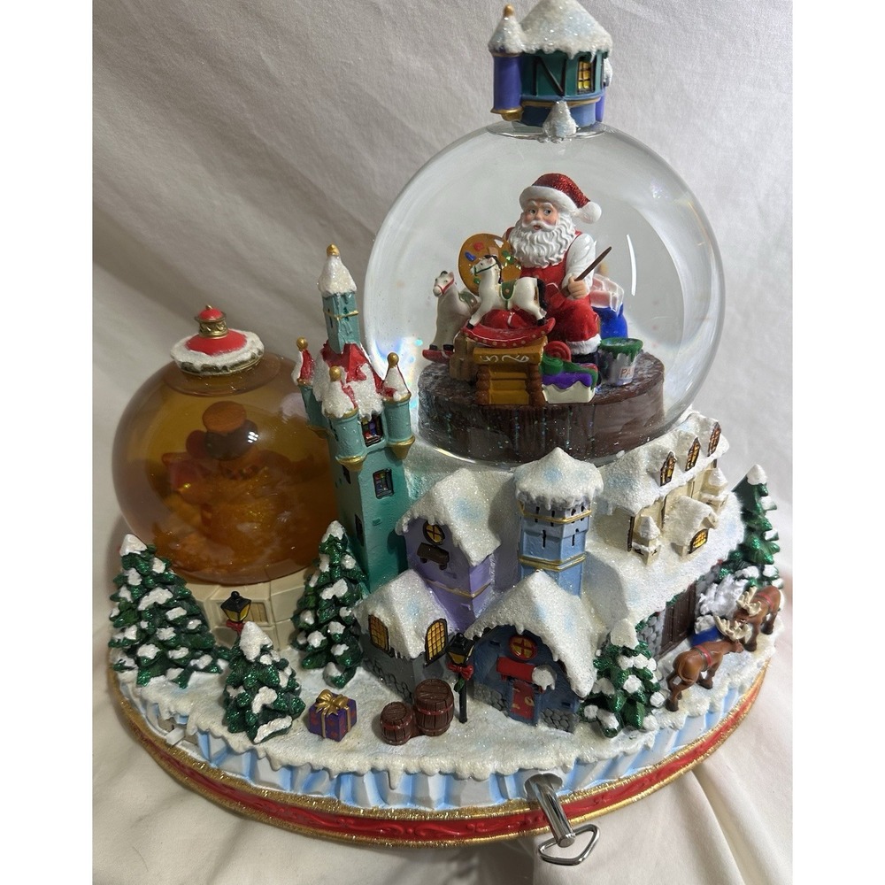 Christopher Radko North Pole‎ Workshop Snowglobe Musical Blowing Snow w Box